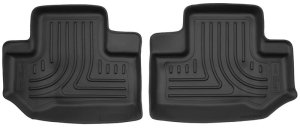 Jeep Wrangler Floor Mats - Rubber - Rear - Husky Liners - X-act Contour - Black - `11-`15